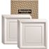 Genesis 2ft X 2ft Icon Coffer White Lay In Ceiling Tile, Case Of 12
