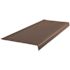 Roppe 12 X 4 Ft Light Brown Ld Ribbed Vinyl Square Nose Stair Tread