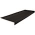 Roppe 12-1/4 X 4 Ft Black Ld Ribbed Rubber Square Nose Stair Tread