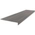Roppe 12-1/2 X 4 Ft Dark Gray Low Circular Rubber Square Nose Stair Tread