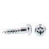 Generic Wood Screws, Round Head, Phillips , #5 , Zinc, Package Of 50
