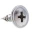 Generic M8 X 1/2" Metal Lath Screws, Modified Phillips Truss Head, Zinc, Package Of 50