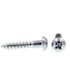 Generic Wood Screws, Round Head, Phillips , Zinc, Package Of 50.