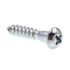 Generic Wood Screws, Round Head, Phillips , Zinc, Package Of 50.