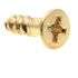 Generic Ws, Flat Hd, Phil Dr, #10solid Brass, Package Of 25