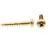 Generic Ws, Rh, Phil Dr, #8 X 1 In., Solid Brass, Package Of 25