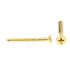 Generic Ws, Flat Hd, Phil Dr, #4 X 1 In., Solid Brass,package Of 100