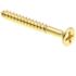 Generic Ws, Flat Hd, Phil Dr, #4 X 1 In., Solid Brass,package Of 100