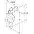 Generic Dr Knocker And Viewer, 1/2 In. Bore, 160-Degree View Angle, Stn Nkl