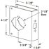 Defender Security 1-3/8in 4-1/2in Brass Enforce, 2-1/8in Sgl Bore,2-3/8in