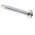 Generic #14" X 2" Sheet Metal Screws, Slf Tapping Pan Head Phillips, Zinc, Package Of 50