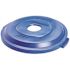 Rubbermaid Commercial Bottle Recycling Top For Brute 32gal, Blue, Package Of 2