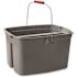 Rubbermaid Commercial 19 Quart Dble Utility Pail, 18 X 14 1/2 X 10, Gray Plastic