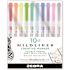 Zebra Double Ended Hl Asst Ink/barl Colrs Bld-Chisl/fine-bult Tps Package Of 10