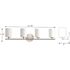 Progress Lighting Replay Four Light Polished NICKEL Bath Light With White Glass