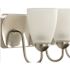 Progress Lighting Gather Three Light Brushed NICKEL Fluorescent Bath Light, Bulb