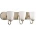 Progress Lighting Gather Three Light Brushed NICKEL Fluorescent Bath Light, Bulb
