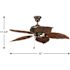 Progress Lighting P2526-20 Airpro 52 In 5-Blade Indoor/Outdoor Ceiling Fan (Antique Bronze)