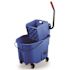 Rubbermaid Commercial Wvebrke 8.75 Gal. Sde-Press M0p Bucket And Wringer (blue)