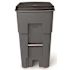 Rubbermaid Commercial 65 Gallon Black Rollout Container With Lid