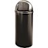 Rubbermaid Commercial 25 Gallon Marshal Black Trash Can
