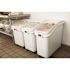 Rubbermaid Commercial 2.75 Gallon Prosave Beige Ingredient Bin With Sliding Lid