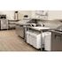 Rubbermaid Commercial 2.75 Gallon Prosave Beige Ingredient Bin With Sliding Lid