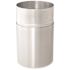 Rubbermaid Commercial 55 Gal Slvr Alumnum Rnd 2-Pce Opn Tp Wste Can W/rigd Liner