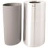 Rubbermaid Commercial 55 Gal Slvr Alumnum Rnd 2-Pce Opn Tp Wste Can W/rigd Liner