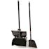Rubbermaid Commercial Lobby Black Plastic Upright Dst Pan Wth Cover Package Of 6