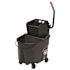Rubbermaid Commercial Wavebrake 1120 Oz Black Side Press Mop Bucket