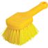 Rubbermaid Commercial Ylw Synthtic Scruber Brsh 8inch Plastc Handle Package Of 6