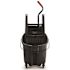 Rubbermaid Commercial Wavebrake 1120 Oz Black Down Press Mop Bucket