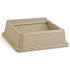 Rubbermaid Commercial 50 Gal Beige Square Trash Can Lid Package Of 4