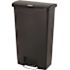Rubbermaid Commercial Slim Jim 18 Gallon Front Step-On Trash Can, Black