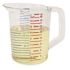 Rubbermaid Commercial 1 Qt Clear Polycarbonate Measuring Cup Package Of 6