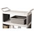Rubbermaid Commercial Gray Polyethylene Undivided Bus/utility Box Package Of 6
