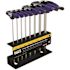 Klein Tools 6 Inch Metric Ball End T-Handles, 8 Piece