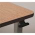 Drive Spring Loaded Overbed Table, Chrome U-Base, Oak Top, 28-45" Height
