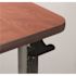 Drive Spring Loaded Overbed Table, Chrome U-Base, Cherry Top, 28-45" Height