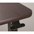 Drive Spring Loaded Overbed Table, Chrome U-Base, Mohagany Top, 28-45" Height