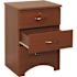Drive Oslo 3-Drawer Bedside Cabinet, NICKEL Hardware, 29-1/2"x21"x18", Cherry