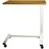 Drive Spring Loaded Overbed Table, 30-45"h Chrome Frame, U-Base, Oak, Vanity