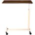 Drive Designer Overbed Table, U Base, 30"- 45"h Opal Frame, Walnut