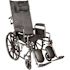 Drive Silver Sport 20" Reclining Wheelchair, Detachable Desk Length Arms