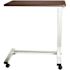 Drive Spring Loaded Overbed Table, 30-45"h, Chrome Frame, U-Base, Walnut