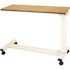 Drive Bariatric Overbed Table, H Base, 30"- 45"h Opal Frame, Solar Oak