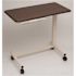 Drive Designer Overbed Table, U Base, 30"- 45"h Opal Frame, Walnut, Vanity