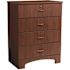 Drive Oslo 4-Drawer Chest, 21"w X 18"d X 29.5"h, Mahogany