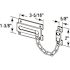 Generic Chain Dr Lk, 3-5/16in, Solid Extruded Brass, Chrm-, 6in Chain